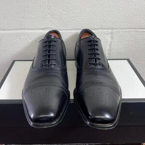 To Boot New York Adam Derrick Cap Toe Black Leather Oxford Dress Shoes Men's 9.5
